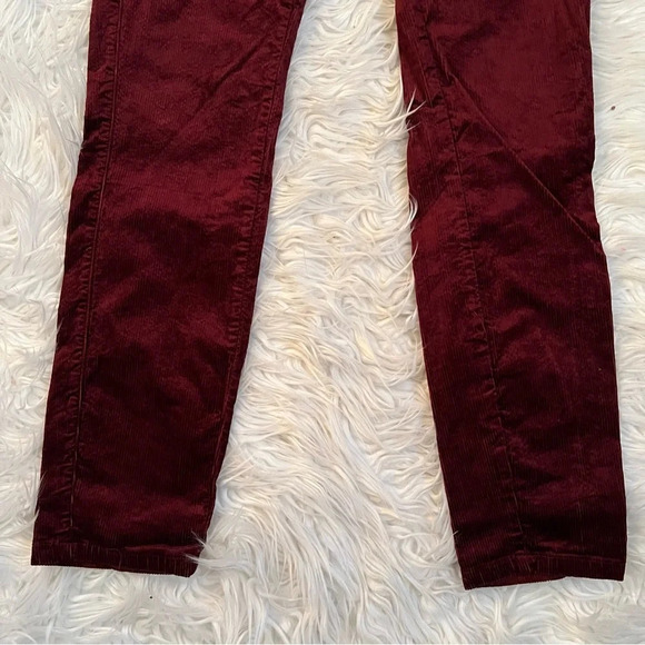 PAIGE Hoxton Ultra Skinny Velvet Corduroy Pants Dark Currant Women’s  27 - Picture 3 of 13